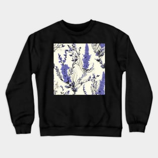 Lavender Flower Pattern Type 2 Crewneck Sweatshirt